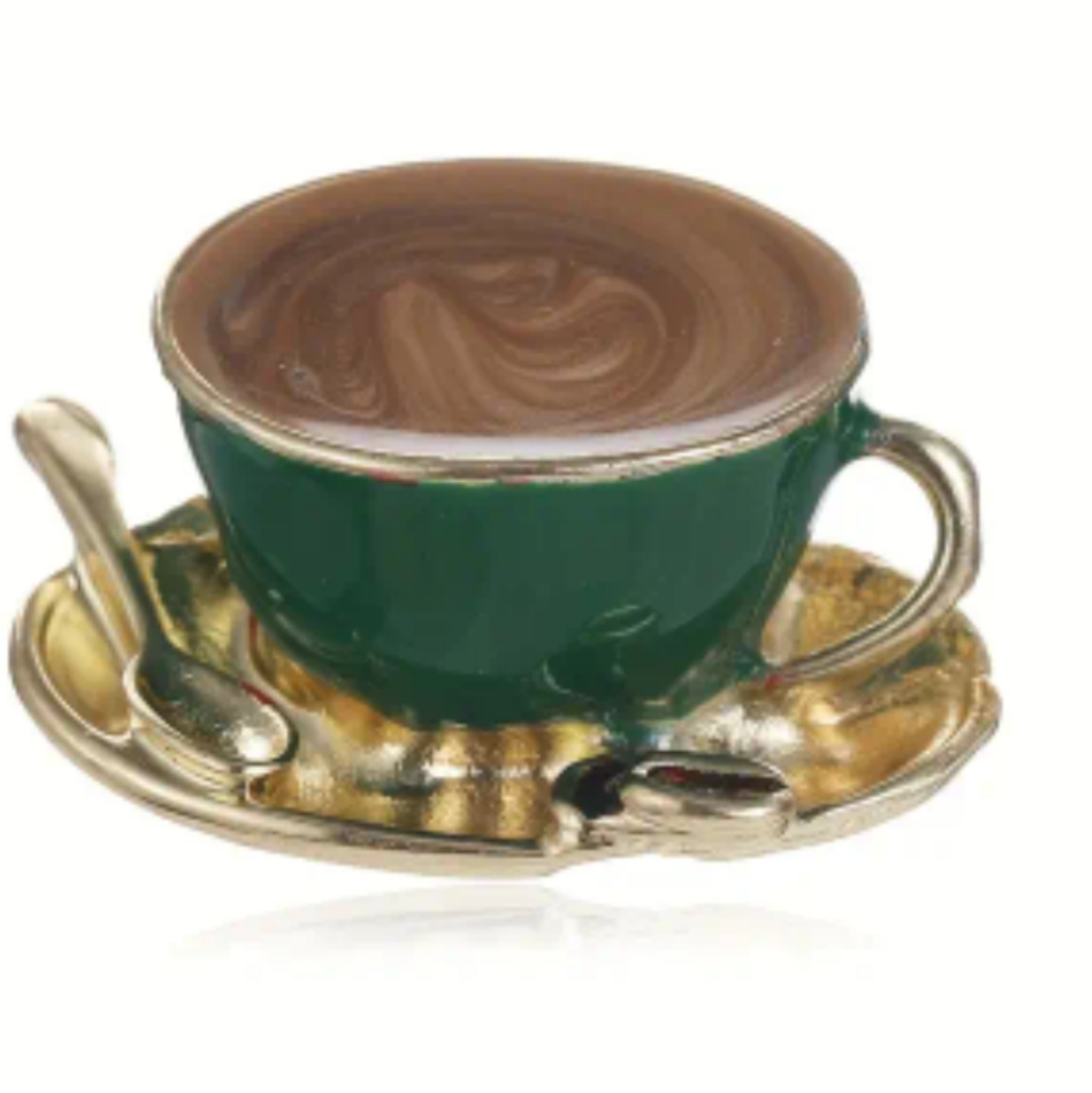 Coffee House Brooch Coffee Cup Coffee Lover
